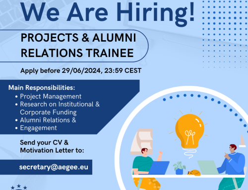 WE ARE HIRING! CALL FOR  PROJECTS & ALUMNI RELATIONS TRAINEE
